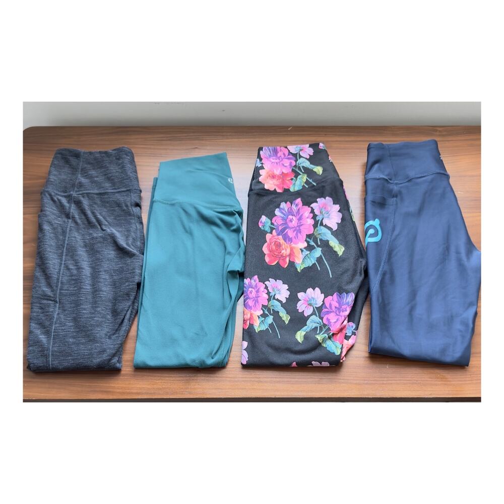 Lot of 4 Athletic Leggings, size small, Lululemon, Peloton, Victoria's Secret